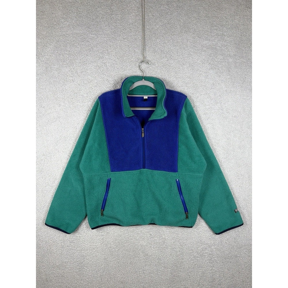 Vintage 90s North Face Fleece Pullover Sweater Size L USA Colorblock Windy‎ Pass